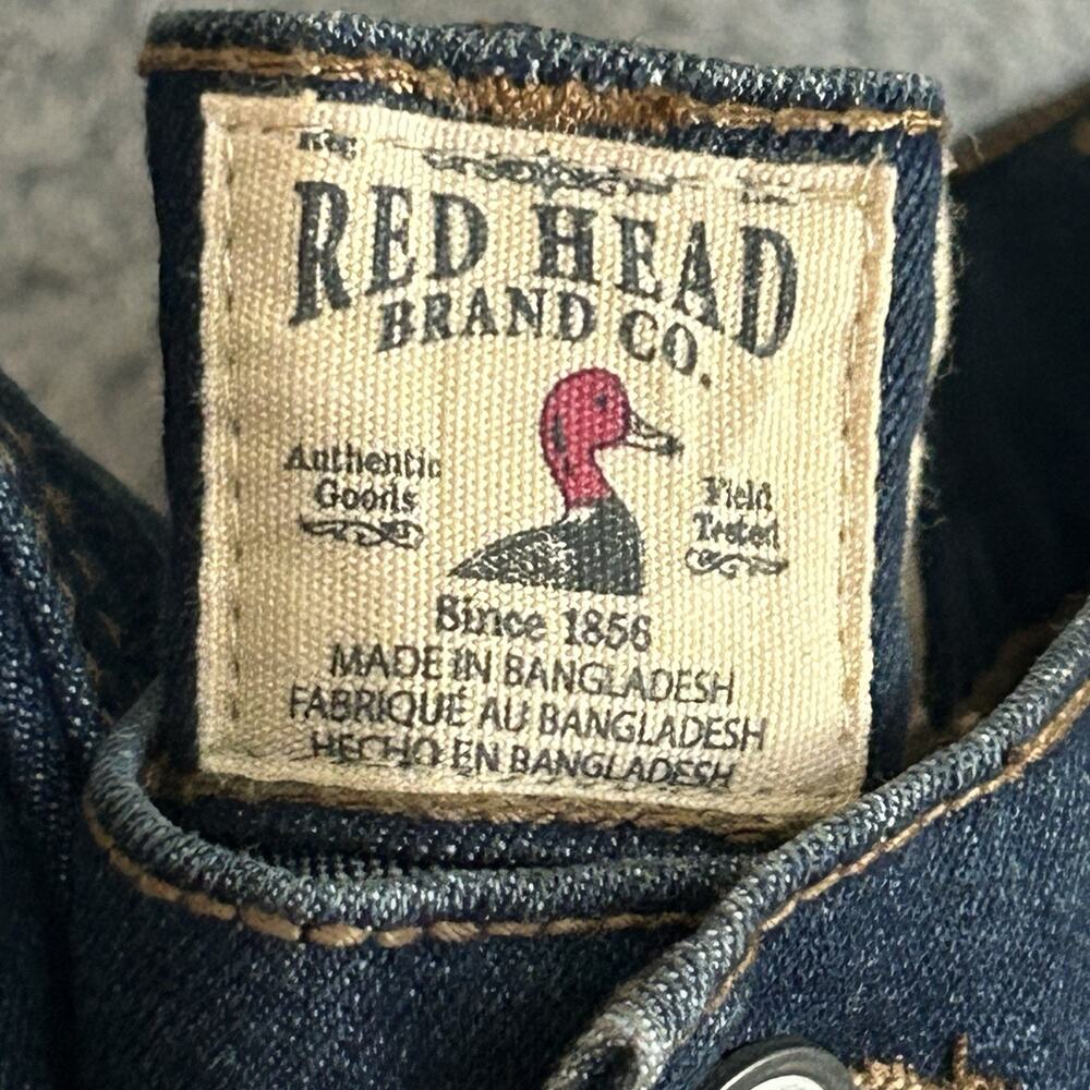Red Head Jeans Mens size 40x32 Darkwash Workwear Dadcore - Picture 4 of 16